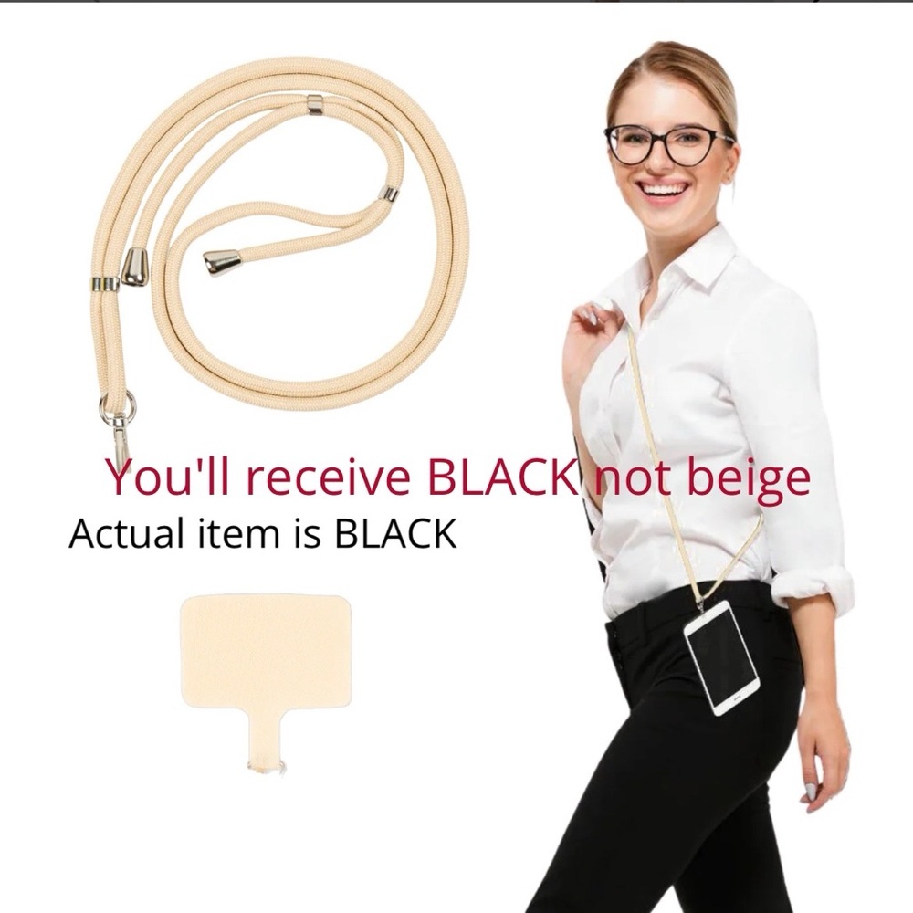 BLACK Crossbody Phone Holder NEW